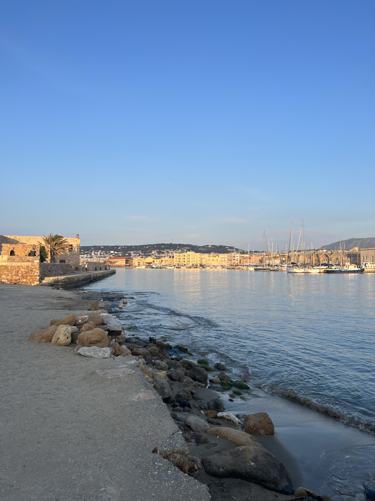 Elafonissi beach with its famous pink sand and crystal-clear turquoise water, Crete