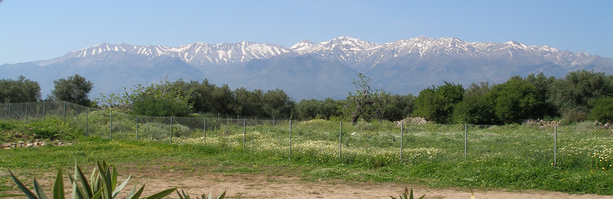 Rolling hill country near Chania, home to Crete's organic wineries